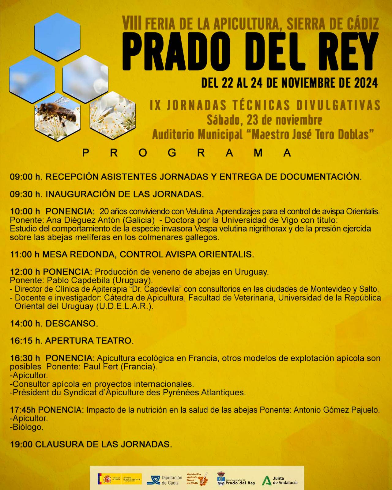 Si desea inscribirse este es el enlace: https://feriadeapiculturaprado.com/inscripcion-a-las-jornadas-tecnicas/?fbclid=IwY2xjawGQs2pleHRuA2FlbQIxMAABHdQK7Sb6FoVXVC6Y1zeiGAIfYnrkGe37aND1FKuPlHxZkcCdybExICf5dQ_aem_w7hBKJe0CrfY3FCrcAu_